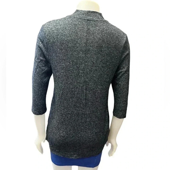 Coin 1804 3/4 Sleeve  Black Grey Heathered With Neck Wrap Size Large - Picture 4 of 9